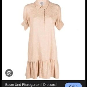 Elegant Women's Blush Mini Dress